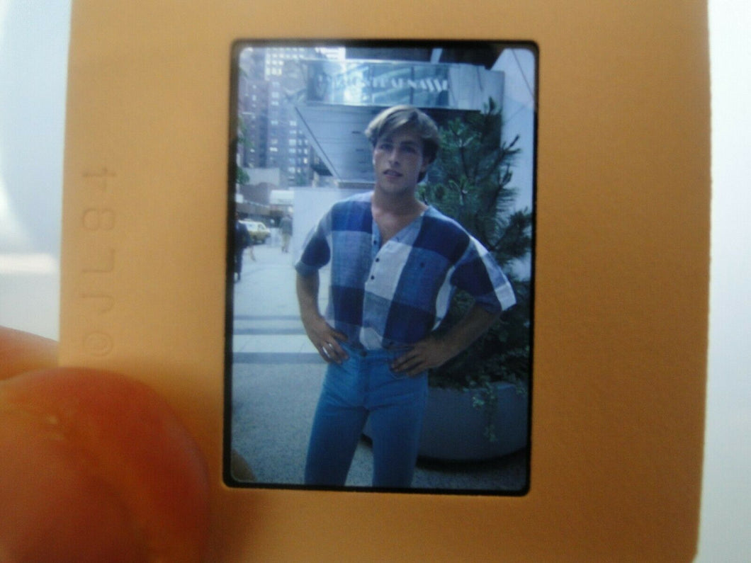 VINTAGE 35MM SLIDE MALE GAY INTEREST BEEFCAKE MUSCLE SEMI NUDE HOT BUFF EH(