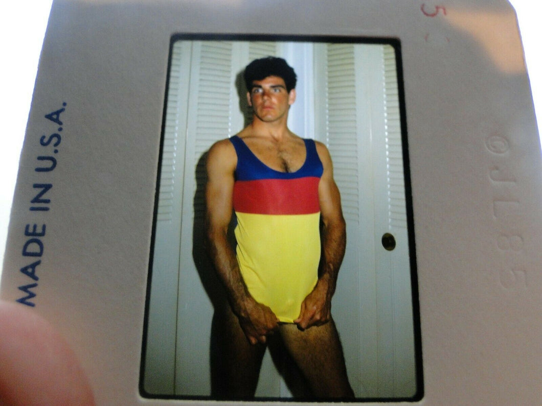 + VINTAGE 35MM SLIDE MALE GAY INTEREST BEEFCAKE MUSCLE SEMI NUDE HOT BUFF    B33