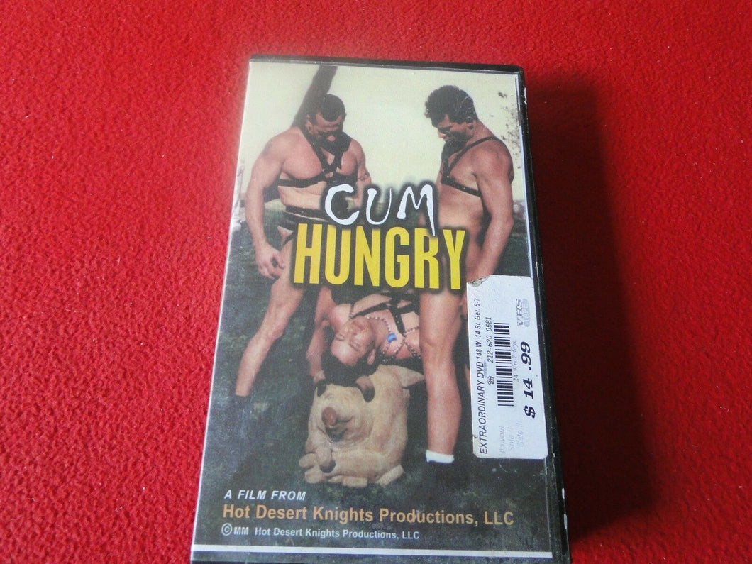 Vintage Adult Erotic Gay Interest VHS Tape BDSM Cum Hungry
