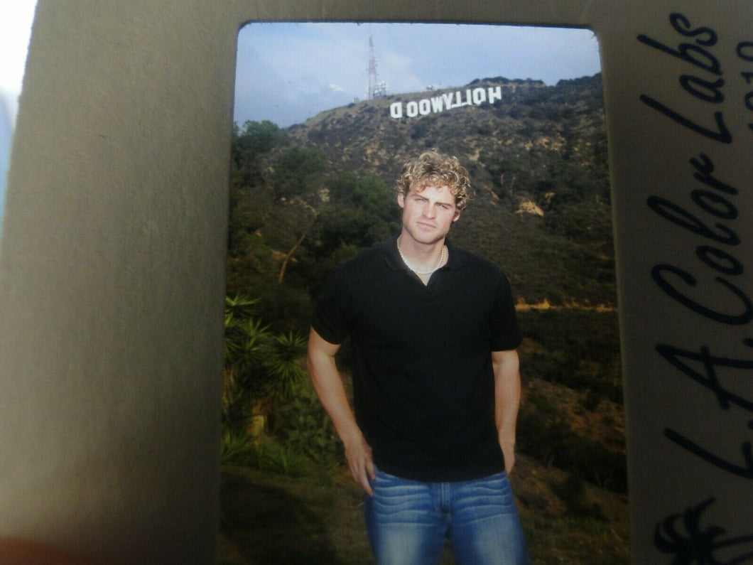 VINTAGE 35MM SLIDE MALE GAY INTEREST BEEFCAKE MUSCLE SEMI NUDE HOT BUFF CC