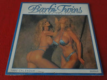 Load image into Gallery viewer, Vintage Large Semi-Nude Pinup Wall Calendar 1992 Barbi Twins SEALED 12 x 12    C
