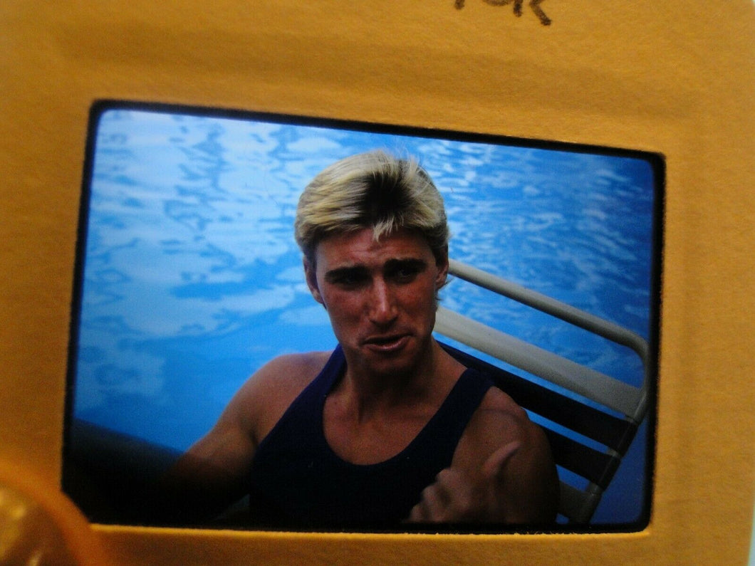 VINTAGE 35MM SLIDE MALE GAY INTEREST BEEFCAKE MUSCLE SEMI NUDE HOT BUFF EP^