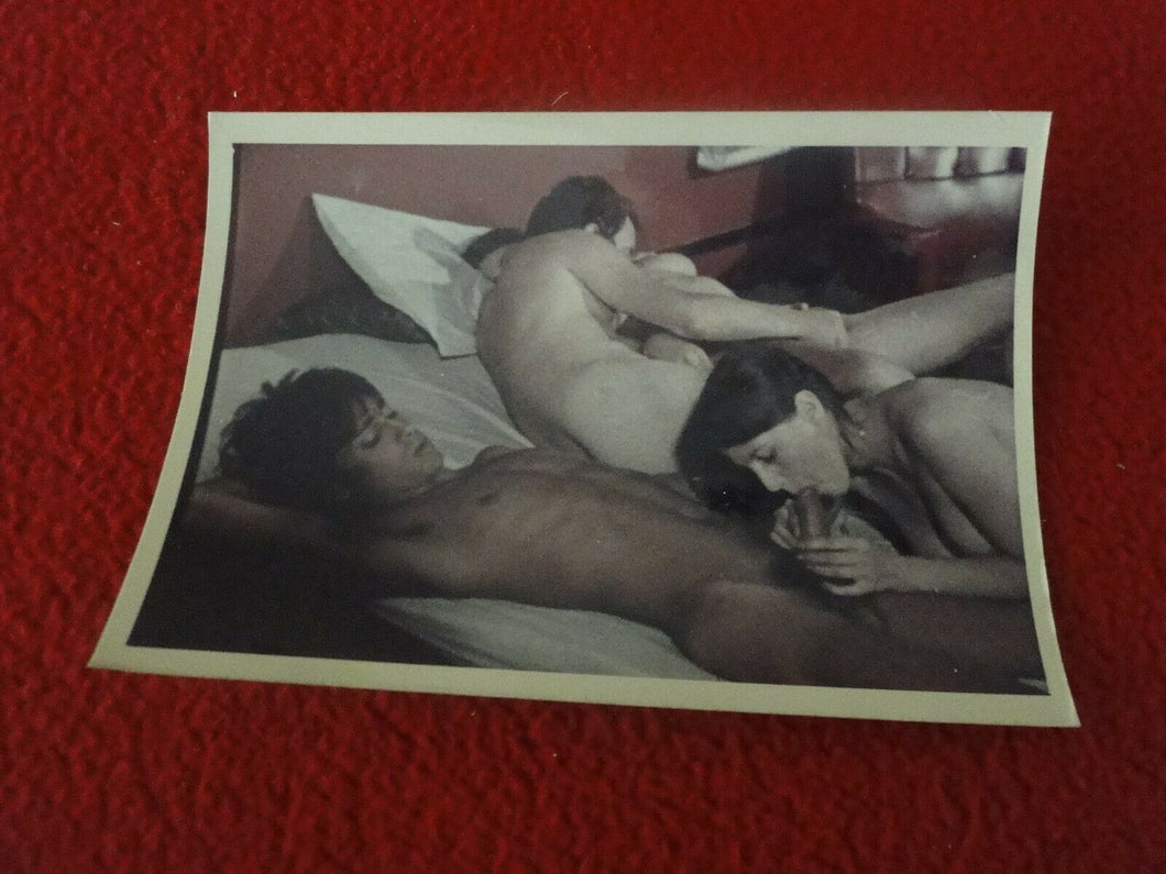 Vintage Erotic Sexy Adult Woman Blow Job Fellatio Great Head Color Photo     A70