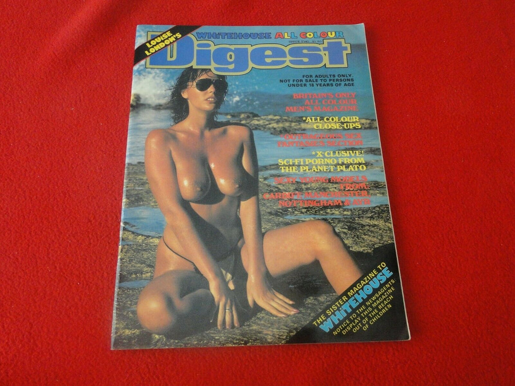 Vintage 18 Year Old + Erotic Adult Men's Magazine Whitehouse Digest All Color 60