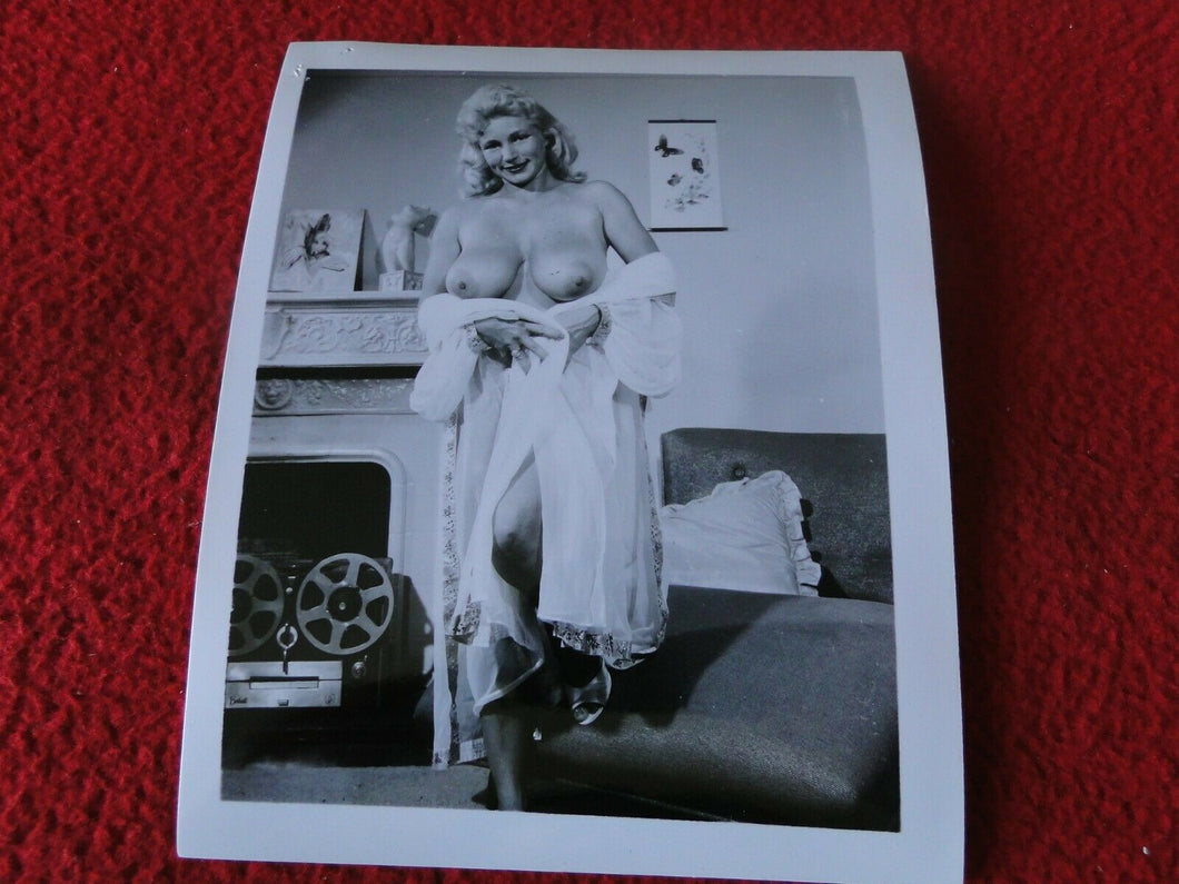 Vintage Nude Erotic Pinup Silver Gelatin Photo Virginia Bell                B13E