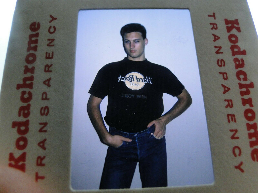 VINTAGE 35MM SLIDE MALE GAY INTEREST BEEFCAKE MUSCLE SEMI NUDE HOT BUFF G10N