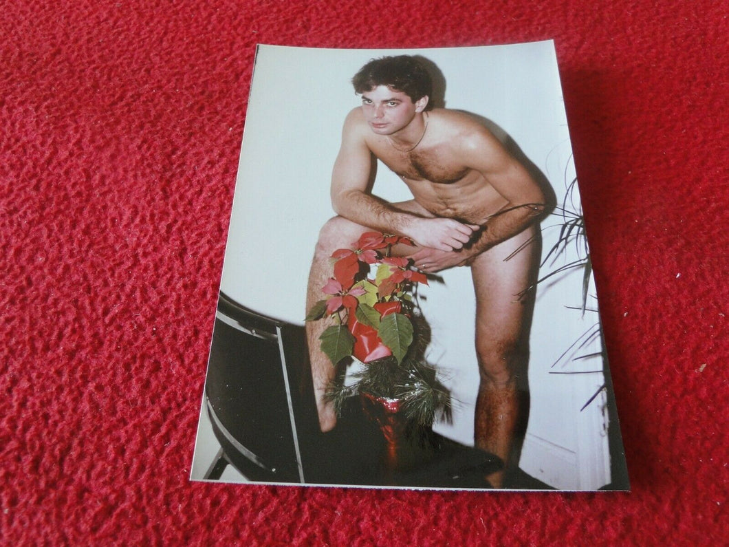 Vintage 18 Year Old + Gay Interest Hot Erotic Sexy Semi Nude Male Photo     B92Q