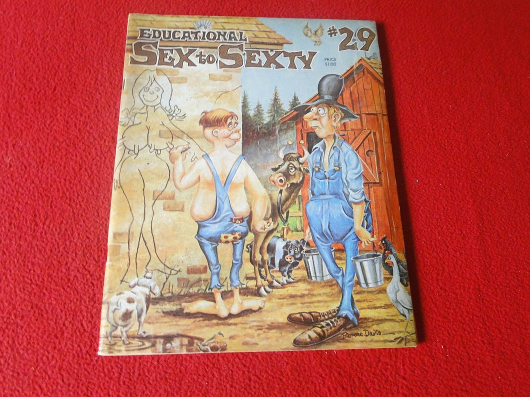 Vintage Nude Erotic Sexy Adult Men's Magazine Comic Sex to Sexty #29   GB
