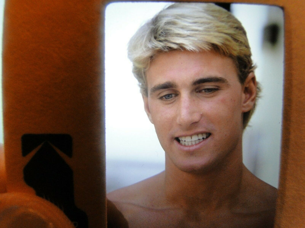 VINTAGE 35MM SLIDE MALE GAY INTEREST BEEFCAKE MUSCLE SEMI NUDE HOT BUFF EP2