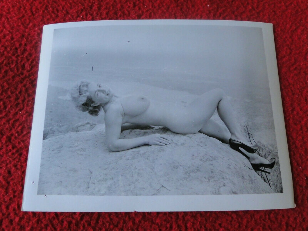 Vintage Nude Erotic Pinup Silver Gelatin Photo Virginia Bell        A763
