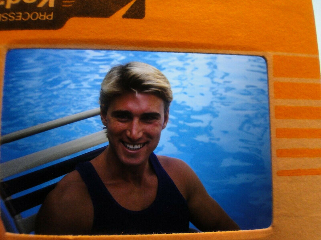 VINTAGE 35MM SLIDE MALE GAY INTEREST BEEFCAKE MUSCLE SEMI NUDE HOT BUFF EP%