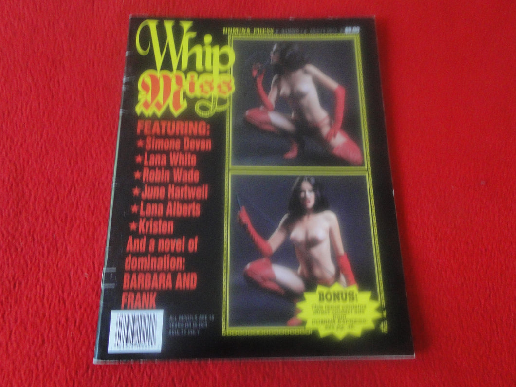 Vintage 18 Y. O. + Sexy Erotic Adult Men's Magazine BDSM Whip Miss 1993    P76