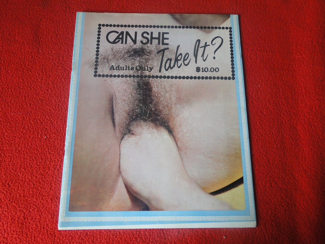 Vintage Nude Erotic Sexy Adult Magazine Can She Take It    P80