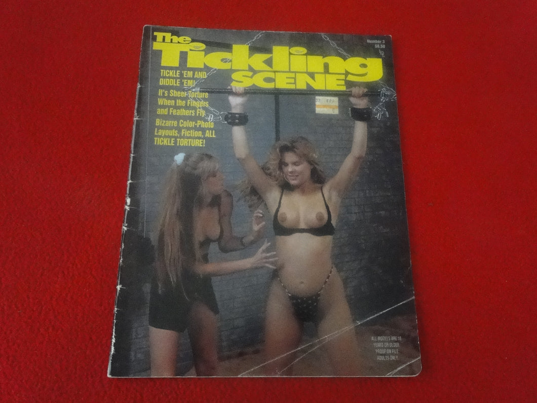 Vintage 18 Y. O. + Sexy Erotic Adult Men's Magazine Fetish Tickling Scene #3    P57