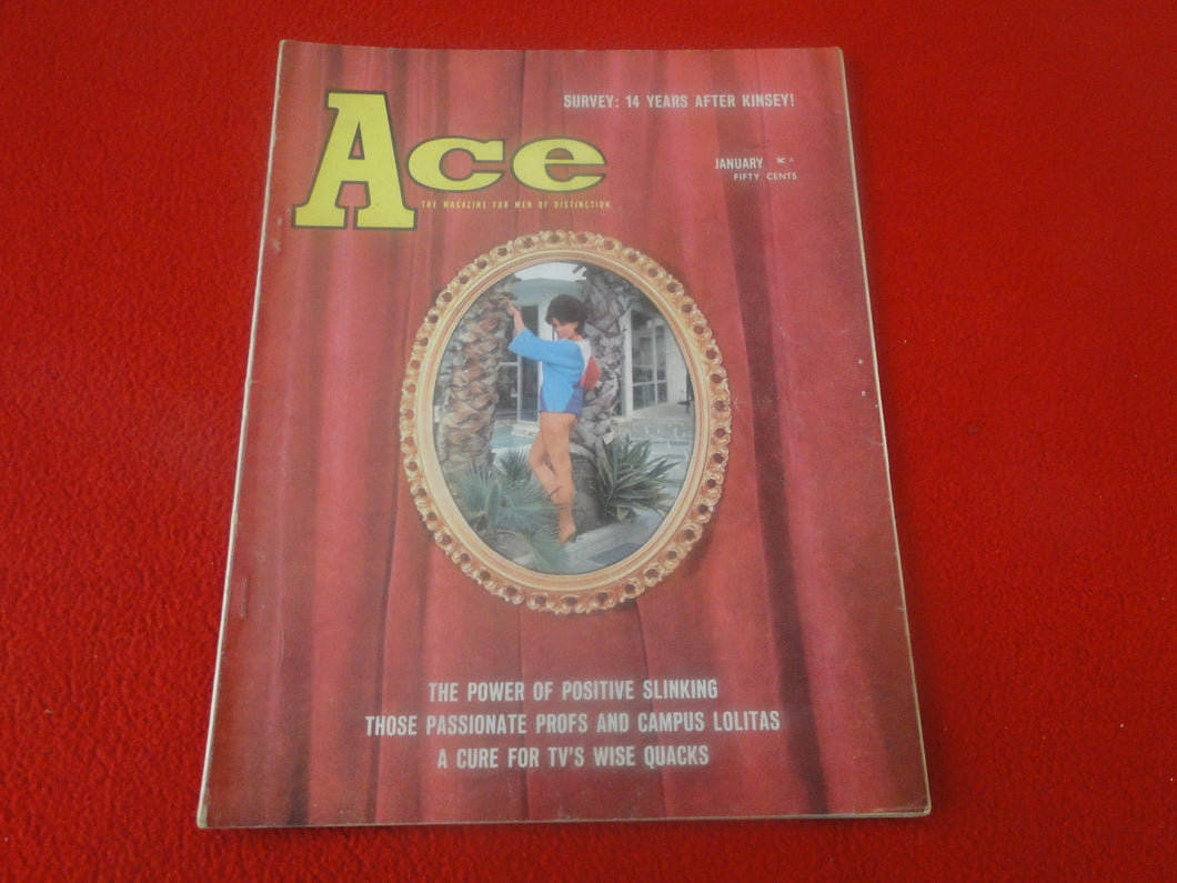 Vintage 18 Y. O. + Sexy Erotic Adult Men's Magazine Ace 1963            P57