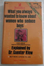 Load image into Gallery viewer, Vintage Adult Paperback Novel/Book Women Who Seduce Boys Eros Goldstripe
