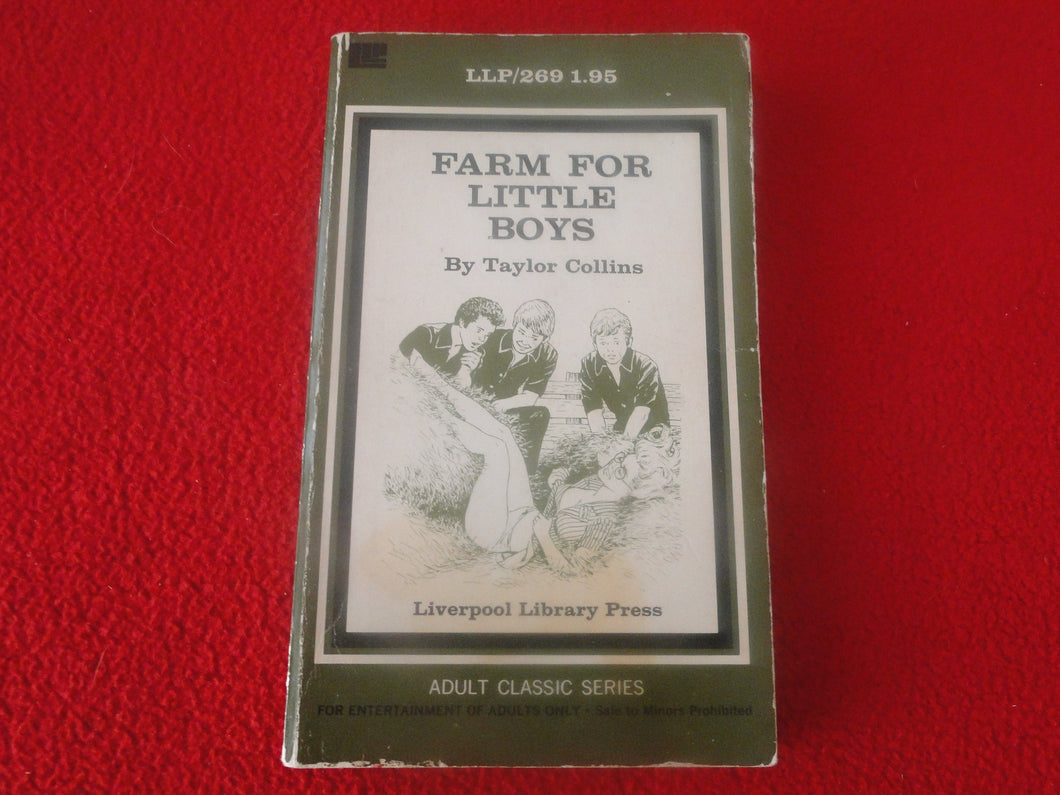 Vintage 18 YO+ Sexy Erotic Adult Paperback Book/ Novel Farm For Little Boys Liverpool   G1