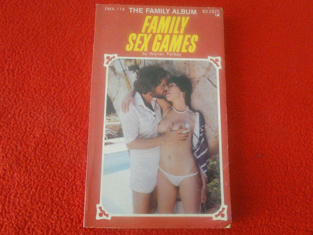Vintage 18 YO+ Sexy Erotic Adult Paperback Book/ Novel Family Sex Games      G1