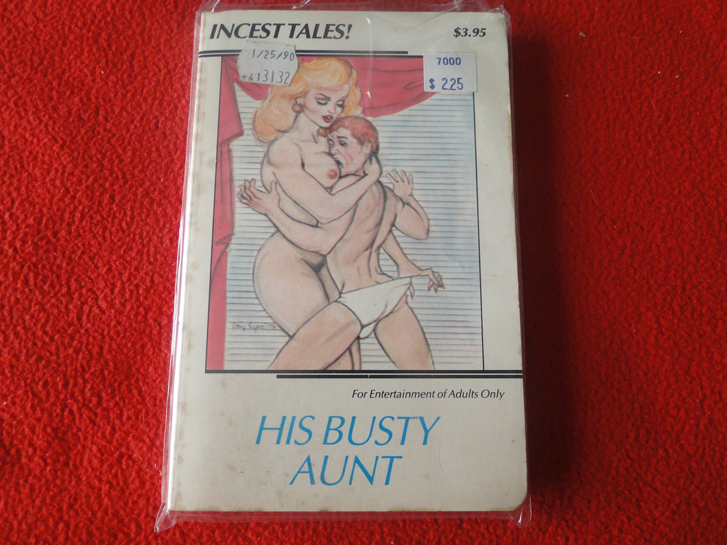 Vintage 18 YO+ Sexy Erotic Adult Paperback Book/ Novel His Busty Aunt     G1