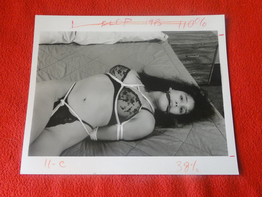 Vintage Nude Woman BDSM Bondage Silver Gelatin Photo  8 x 10              P81d