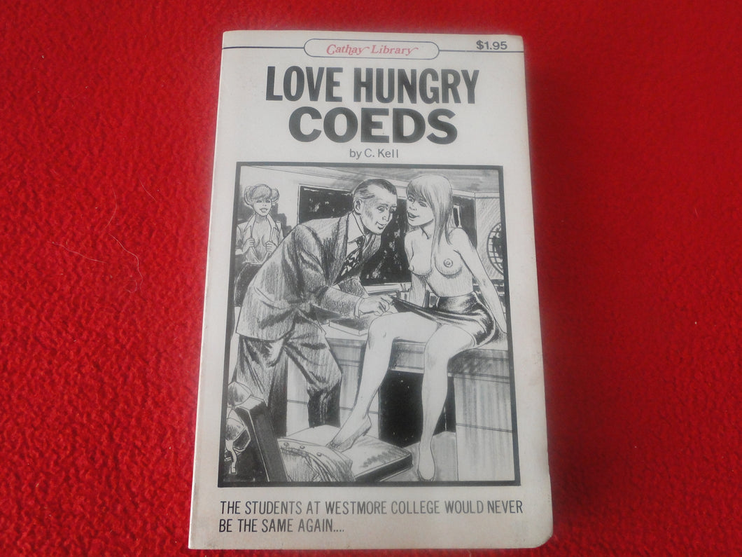 Vintage 18 YO+ Sexy Erotic Adult Paperback Book/ Novel Love Hungry Coeds  G1
