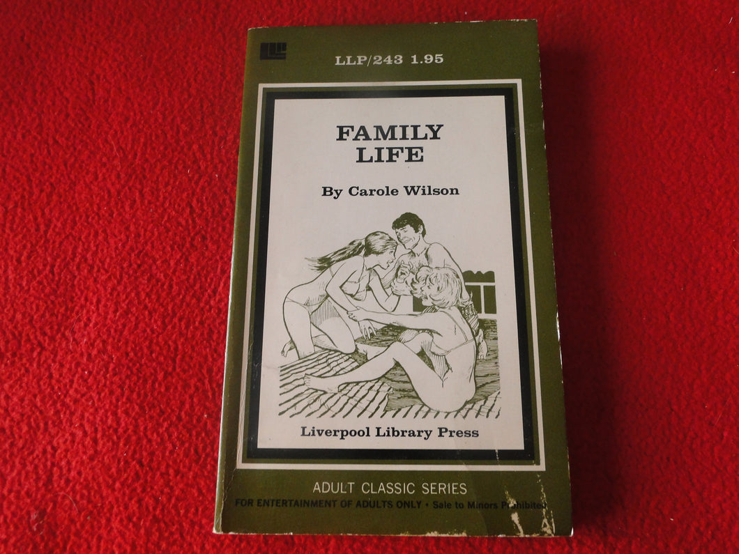 Vintage 18 YO+ Sexy Erotic Adult Paperback Book/ Novel Liverpool Family Life    G1