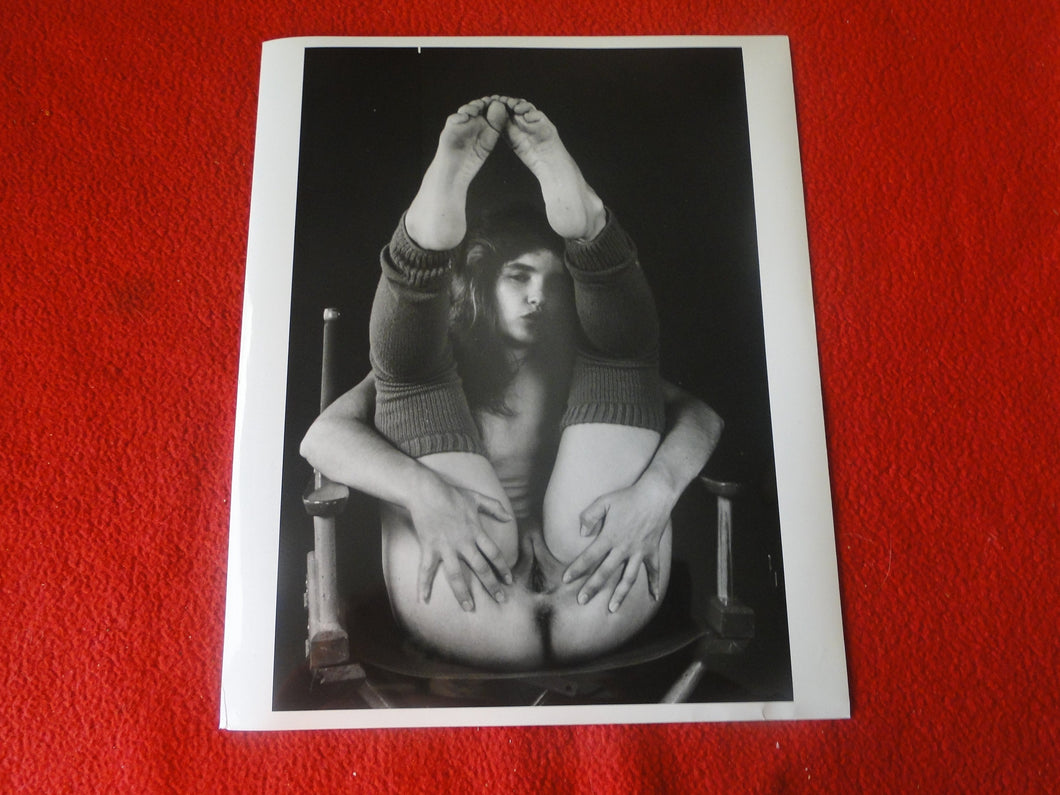 Vintage Nude Woman Shaved Pussy Silver Gelatin Photo  8 x 10     P81m