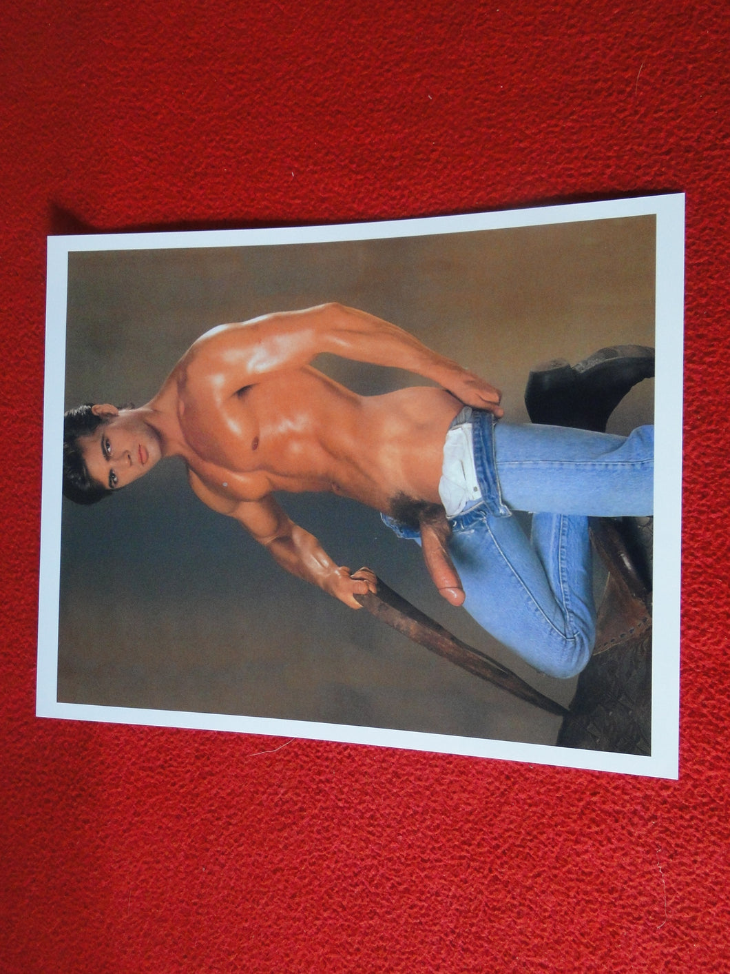 Vintage 18 Y.O. + Gay Interest Nude Hot Hung Muscular Male Photo 8 x 10             D(80
