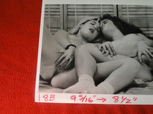 Load image into Gallery viewer, Vintage Nude Woman Shaved Pussy Silver Gelatin Lesbian Foreplay Photo P81y
