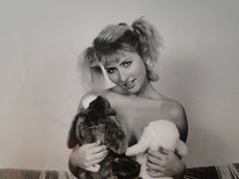 Load image into Gallery viewer, Vintage Nude Woman Hairy Pussy Silver Gelatin Photo   AZe
