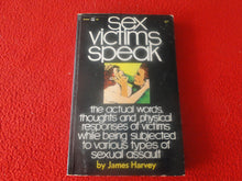 Load image into Gallery viewer, Vintage 18 YO+ Sexy Erotic Adult Paperback Book/ Novel Sex Victims Speak  G1
