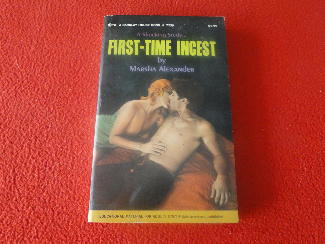 Vintage 18 YO+ Sexy Erotic Adult Paperback Book/ Novel First Time Incest   G1