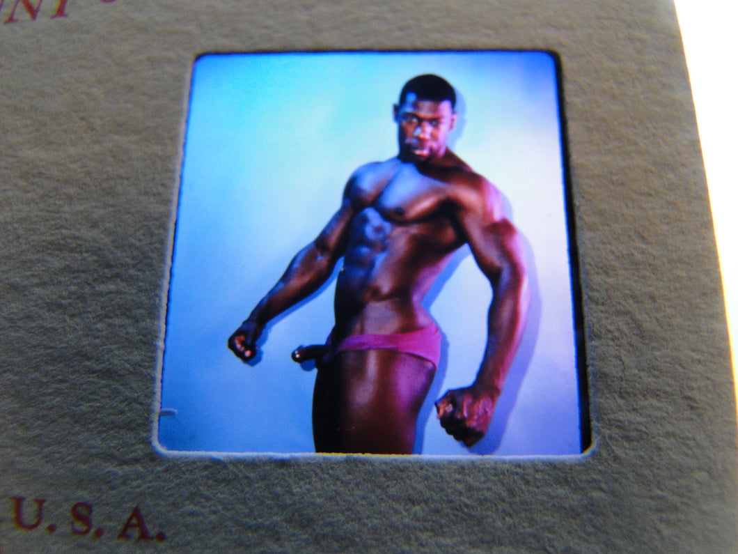 Vintage Adult Erotic 3D Stereoview Nude Hot Hung Gay Man Slide CQ21