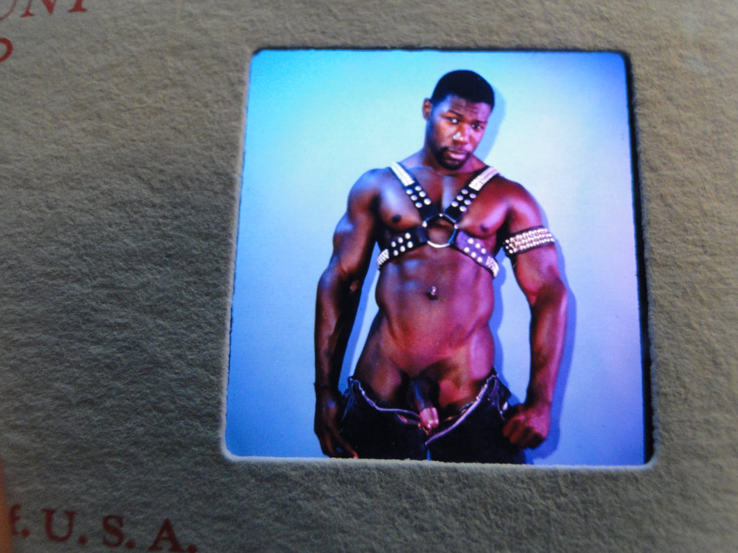 Vintage Adult Erotic 3D Stereoview Nude Hot Hung Gay Man Slide CQ22