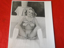 Load image into Gallery viewer, Vintage Nude Woman Big Tits Hairy Pussy Silver Gelatin 8 x 10 Photo   AY
