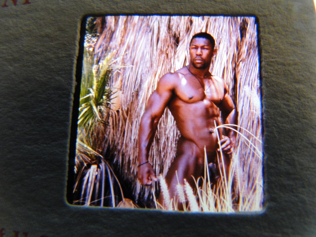 Vintage Adult Erotic 3D Stereoview Nude Hot Hung Gay Man Slide CQ28