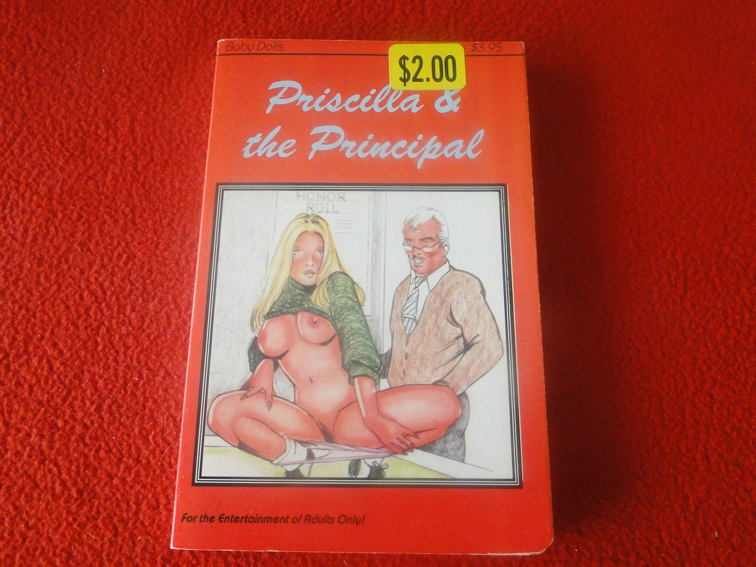 Vintage 18 YO+ Sexy Erotic Adult Paperback Book/ Novel Priscilla & The Principal  G1