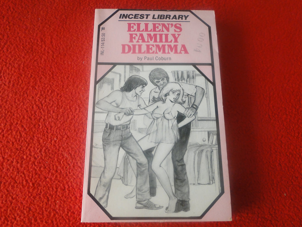 Vintage 18 YO+ Sexy Erotic Adult Paperback Book/ Novel Ellen's Family Dilemma G1
