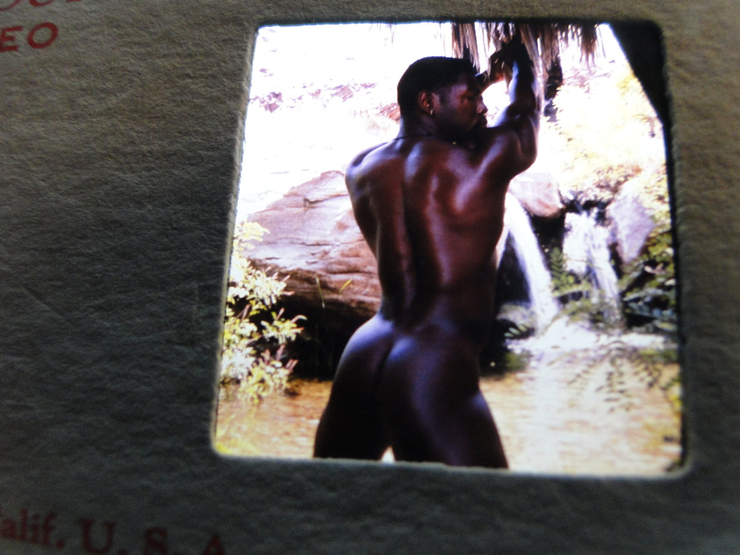 Vintage Adult Erotic 3D Stereoview Nude Hot Hung Gay Man Slide CQ36