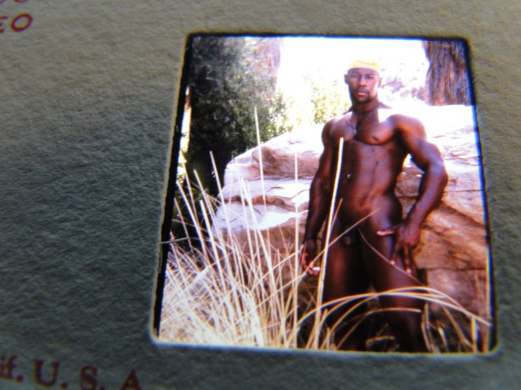 Vintage Adult Erotic 3D Stereoview Nude Hot Hung Gay Man Slide CQ37