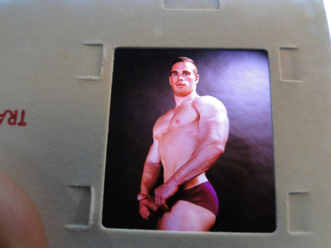 Vintage Adult Erotic 3D Stereoview Nude Hot Hung Gay Man Slide CS1