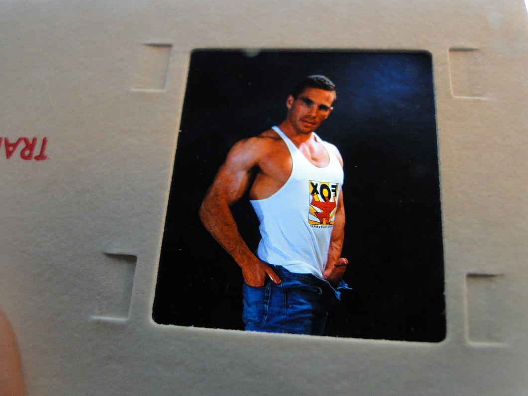 Vintage Adult Erotic 3D Stereoview Nude Hot Hung Gay Man Slide CS3