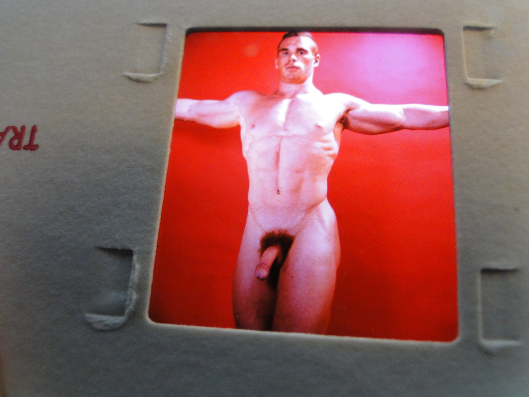 Copy of Vintage Adult Erotic 3D Stereoview Nude Hot Hung Gay Man Slide CS5
