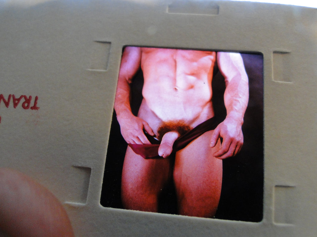 Vintage Adult Erotic 3D Stereoview Nude Hot Hung Gay Man Slide CS6