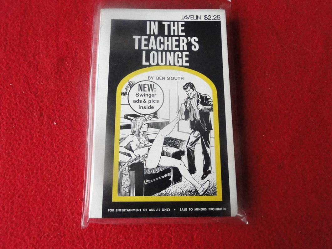 Vintage Adult Paperback Book In The Teacher's Lounge Ben South       P14