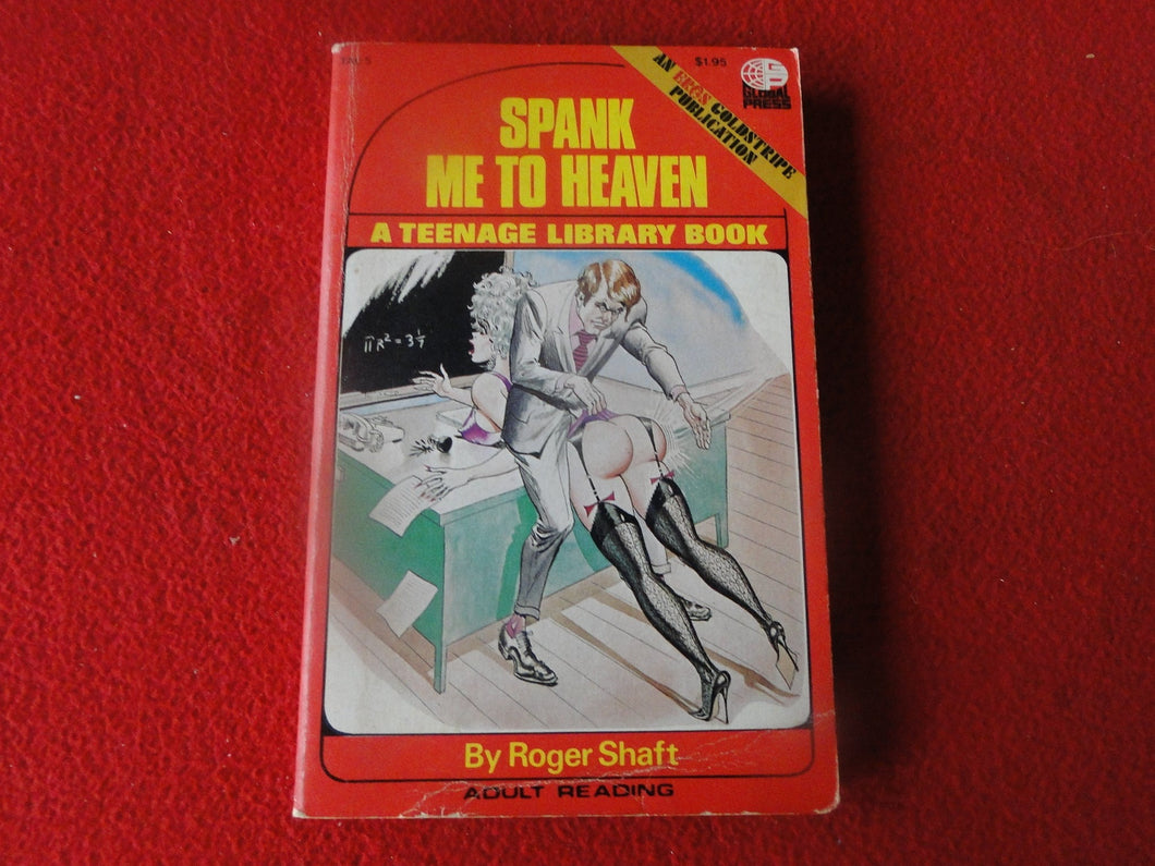 Vintage Adult Paperback Book Eros Goldstripe Spank Me To Heaven Roger Shaft  P14