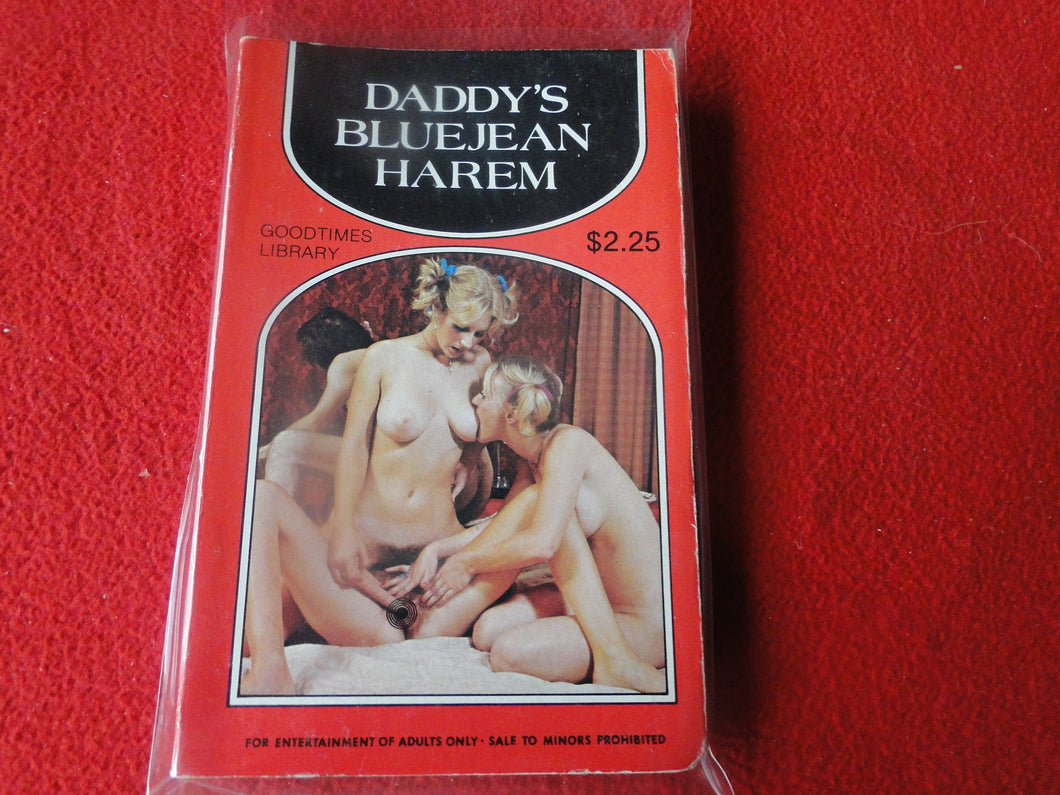 Vintage Adult Paperback Book Daddy's Bluejean Harem             P14