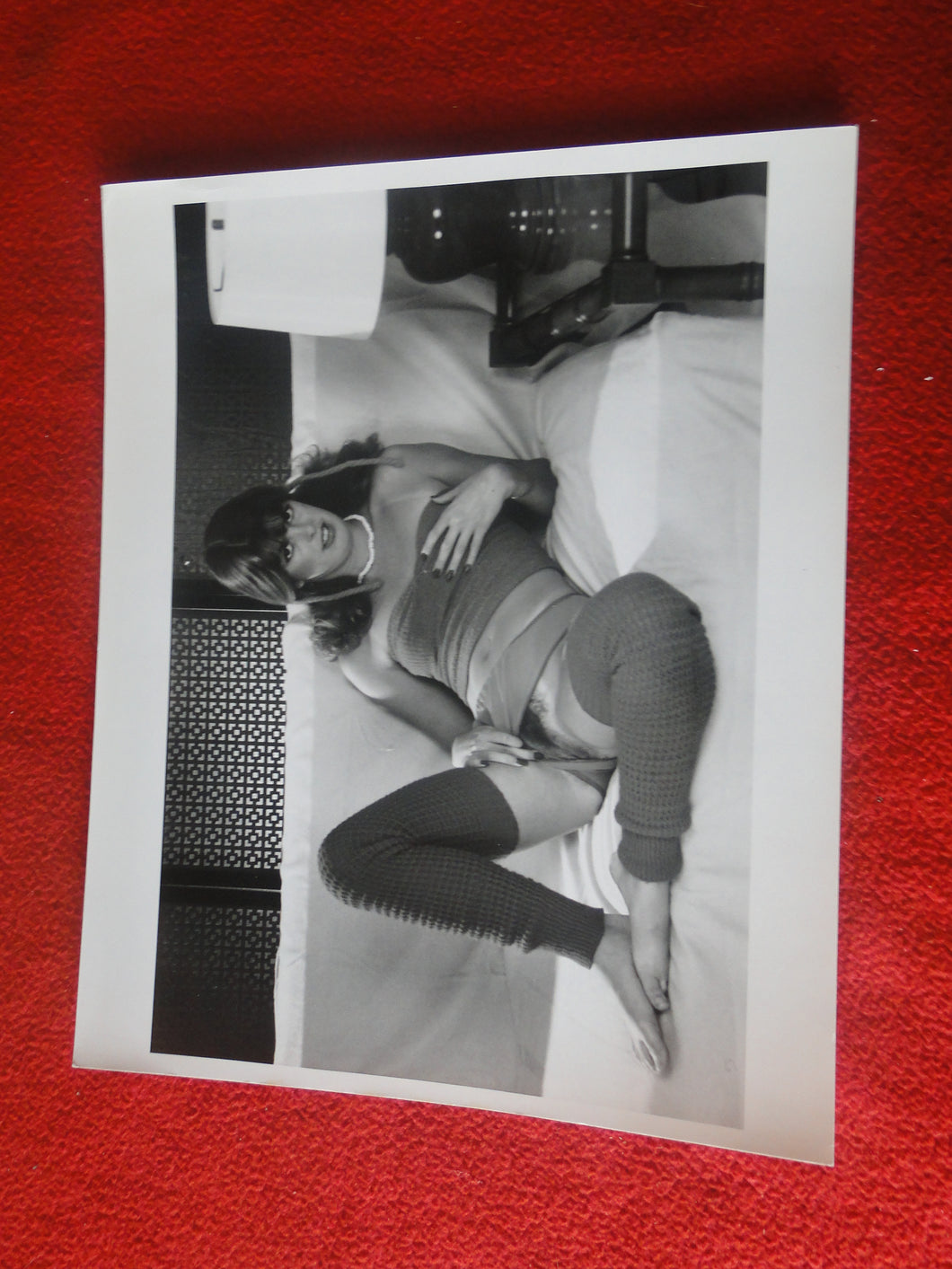 Vintage Nude Woman 8 x 10 Silver Gelatin Photo Young Hairy Pussy  AVg