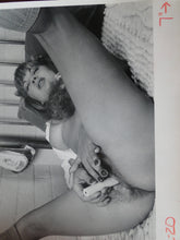 Load image into Gallery viewer, Vintage Nude Woman 8 x 10 Silver Gelatin Photo Young Dildo Hairy Pussy  AW4
