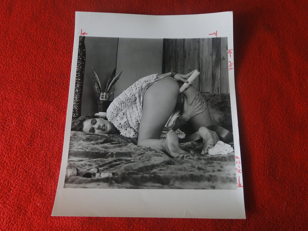 Vintage Nude Woman 8 x 10 Silver Gelatin Photo Young Dildo Pretty Pussy  AW=